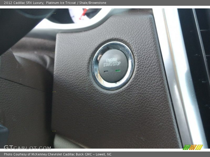 Platinum Ice Tricoat / Shale/Brownstone 2012 Cadillac SRX Luxury