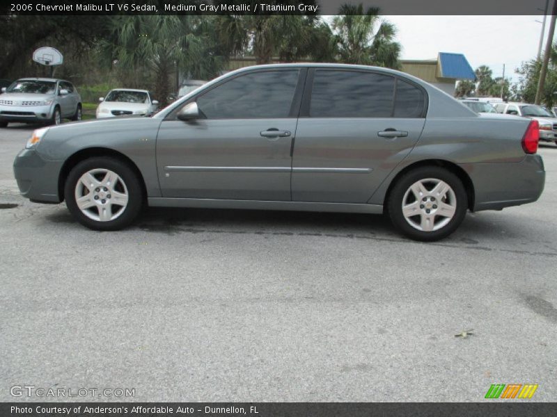Medium Gray Metallic / Titanium Gray 2006 Chevrolet Malibu LT V6 Sedan