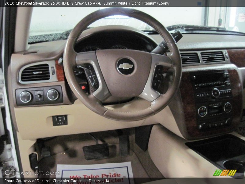 Summit White / Light Titanium/Ebony 2010 Chevrolet Silverado 2500HD LTZ Crew Cab 4x4