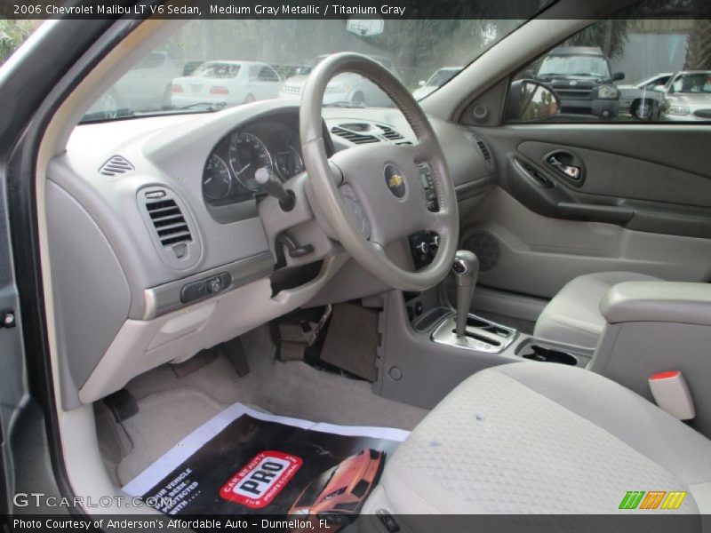  2006 Malibu LT V6 Sedan Titanium Gray Interior