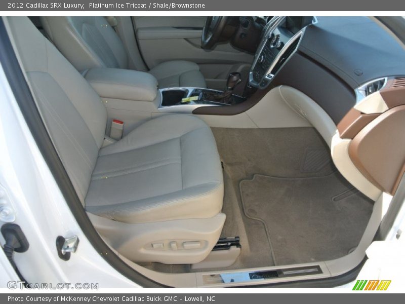 Platinum Ice Tricoat / Shale/Brownstone 2012 Cadillac SRX Luxury