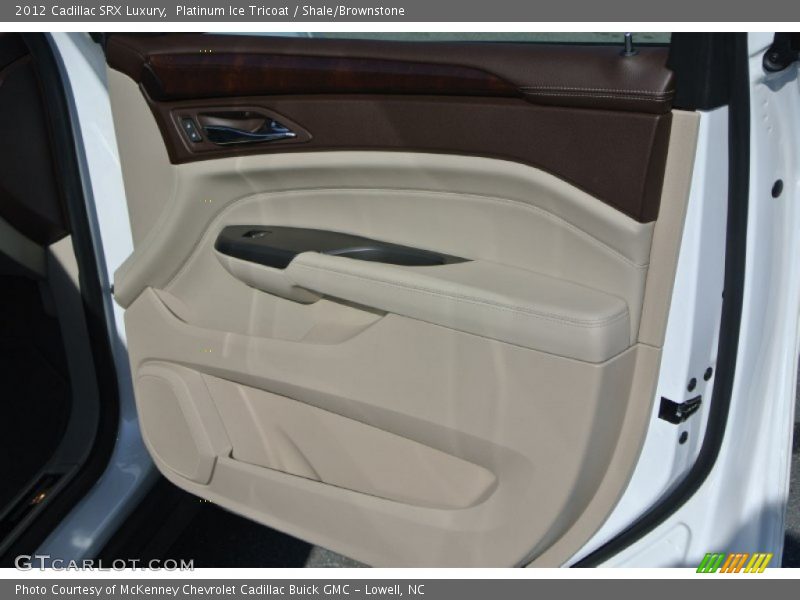 Platinum Ice Tricoat / Shale/Brownstone 2012 Cadillac SRX Luxury