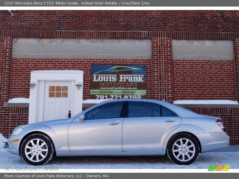 Iridium Silver Metallic / Grey/Dark Grey 2007 Mercedes-Benz S 550 4Matic Sedan