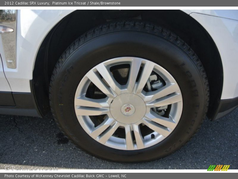 Platinum Ice Tricoat / Shale/Brownstone 2012 Cadillac SRX Luxury