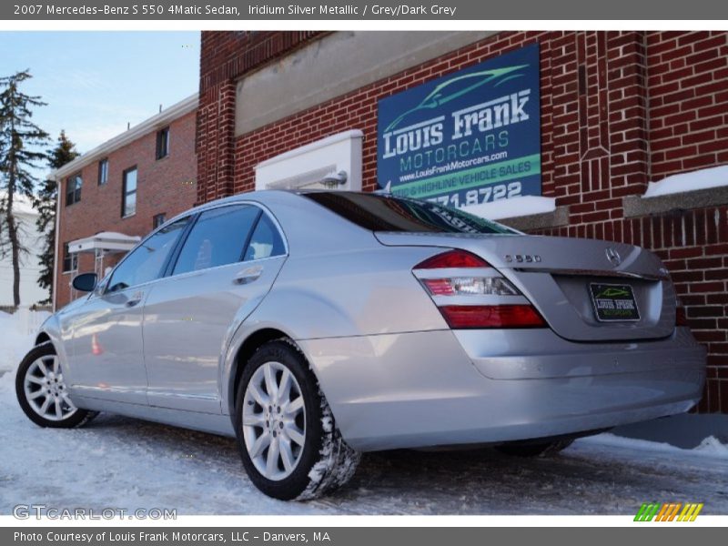 Iridium Silver Metallic / Grey/Dark Grey 2007 Mercedes-Benz S 550 4Matic Sedan