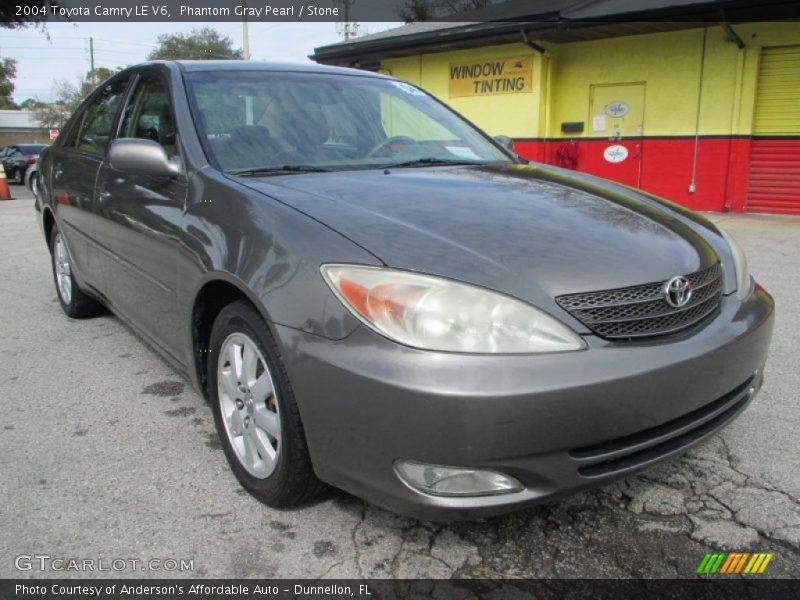 Phantom Gray Pearl / Stone 2004 Toyota Camry LE V6