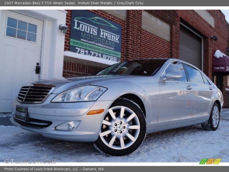 Iridium Silver Metallic / Grey/Dark Grey 2007 Mercedes-Benz S 550 4Matic Sedan