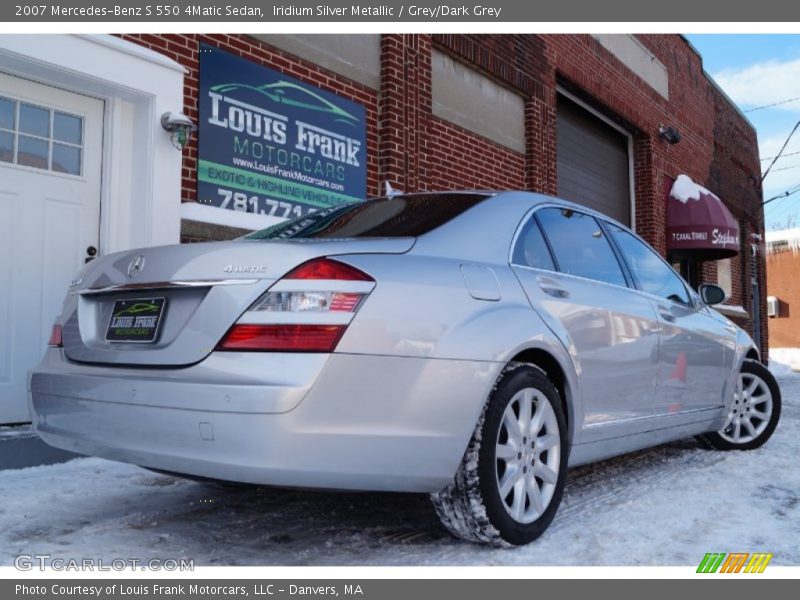 Iridium Silver Metallic / Grey/Dark Grey 2007 Mercedes-Benz S 550 4Matic Sedan