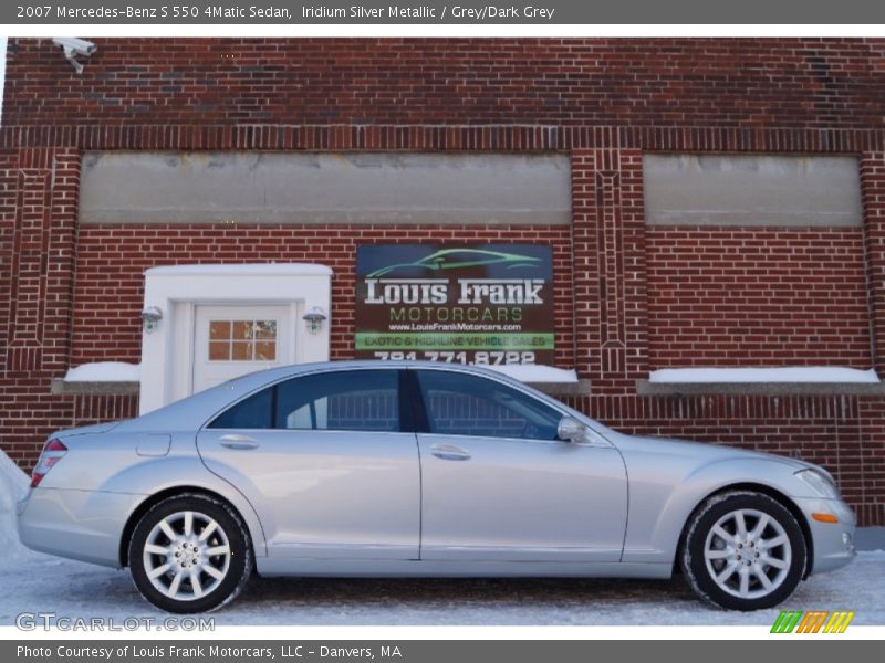 Iridium Silver Metallic / Grey/Dark Grey 2007 Mercedes-Benz S 550 4Matic Sedan