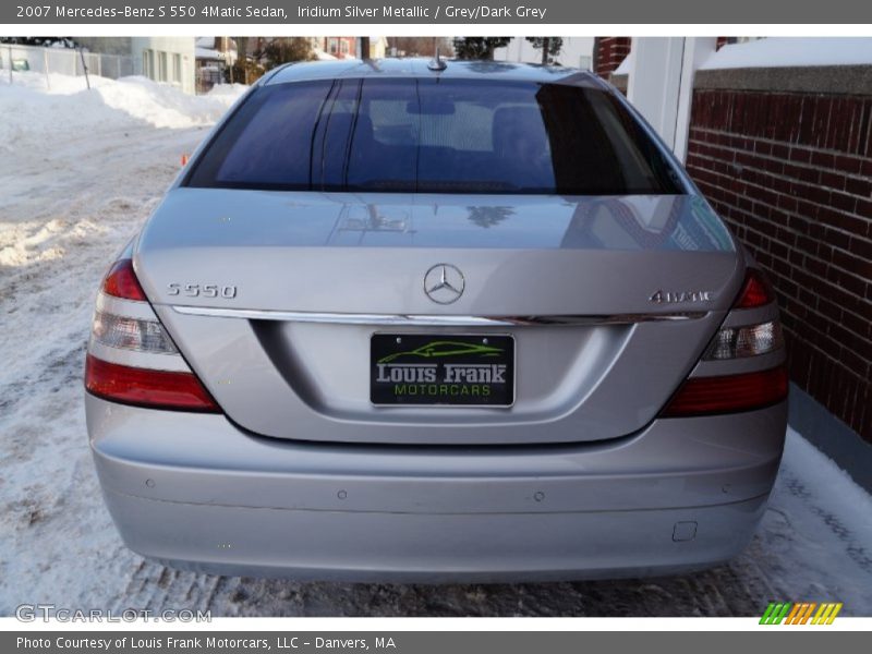 Iridium Silver Metallic / Grey/Dark Grey 2007 Mercedes-Benz S 550 4Matic Sedan