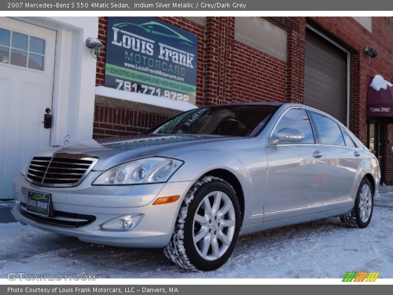 Iridium Silver Metallic / Grey/Dark Grey 2007 Mercedes-Benz S 550 4Matic Sedan