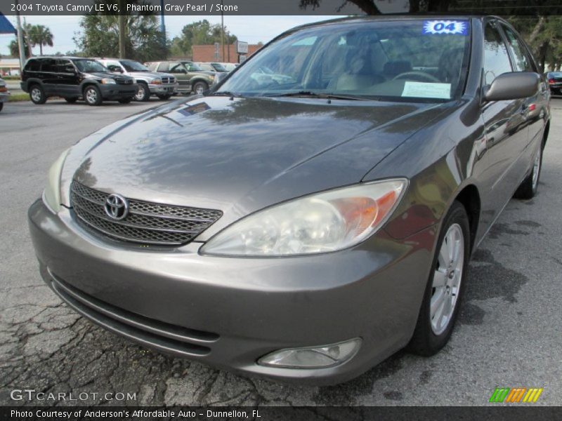 Phantom Gray Pearl / Stone 2004 Toyota Camry LE V6
