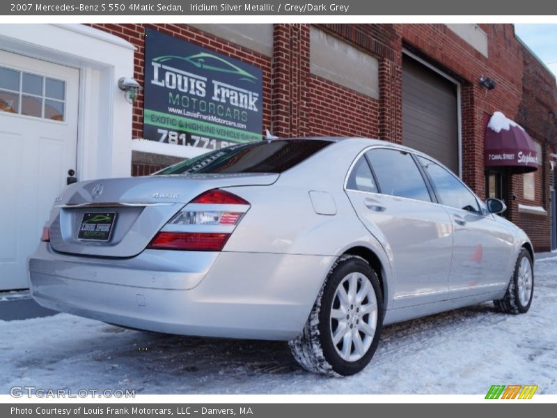 Iridium Silver Metallic / Grey/Dark Grey 2007 Mercedes-Benz S 550 4Matic Sedan