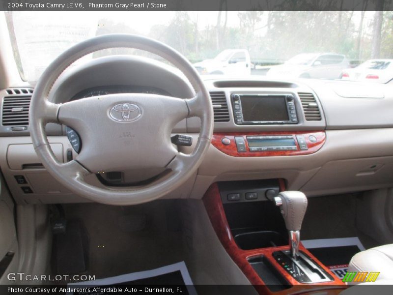 Phantom Gray Pearl / Stone 2004 Toyota Camry LE V6