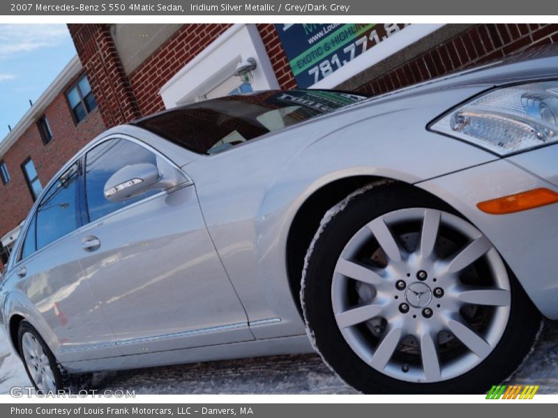 Iridium Silver Metallic / Grey/Dark Grey 2007 Mercedes-Benz S 550 4Matic Sedan