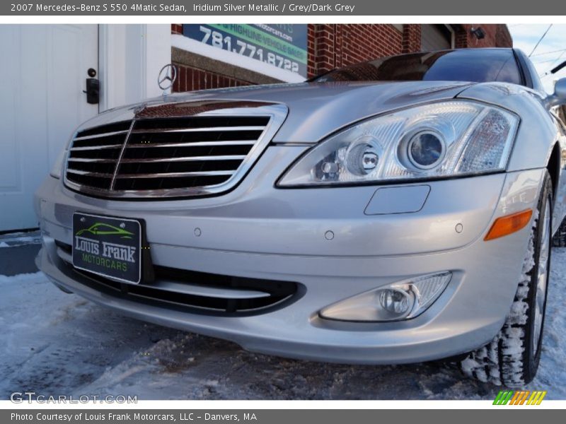 Iridium Silver Metallic / Grey/Dark Grey 2007 Mercedes-Benz S 550 4Matic Sedan
