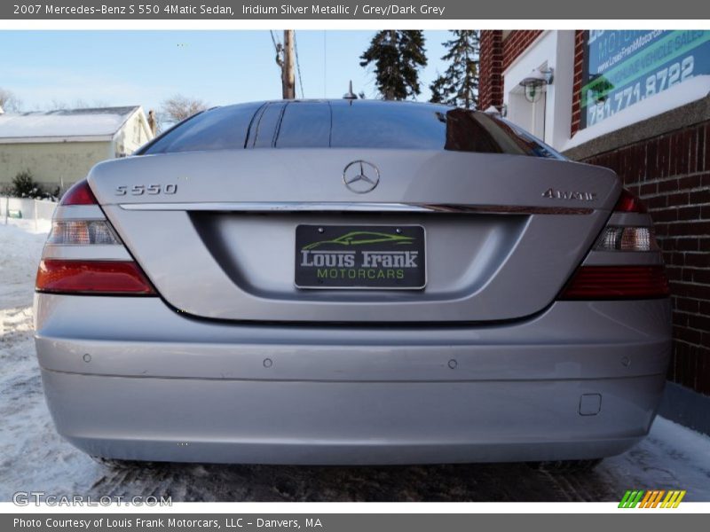 Iridium Silver Metallic / Grey/Dark Grey 2007 Mercedes-Benz S 550 4Matic Sedan