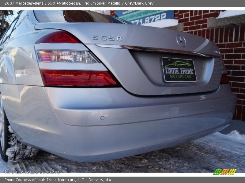 Iridium Silver Metallic / Grey/Dark Grey 2007 Mercedes-Benz S 550 4Matic Sedan