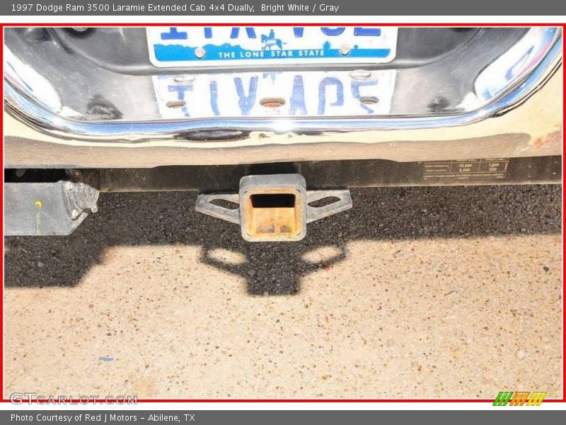Bright White / Gray 1997 Dodge Ram 3500 Laramie Extended Cab 4x4 Dually