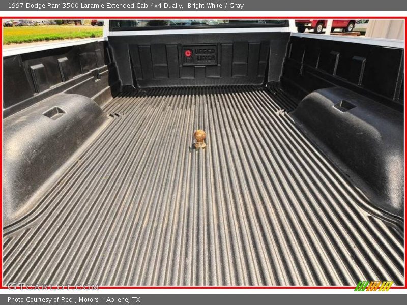 Bright White / Gray 1997 Dodge Ram 3500 Laramie Extended Cab 4x4 Dually