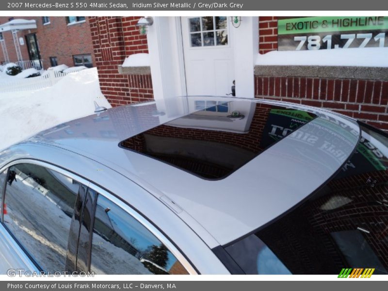 Iridium Silver Metallic / Grey/Dark Grey 2007 Mercedes-Benz S 550 4Matic Sedan