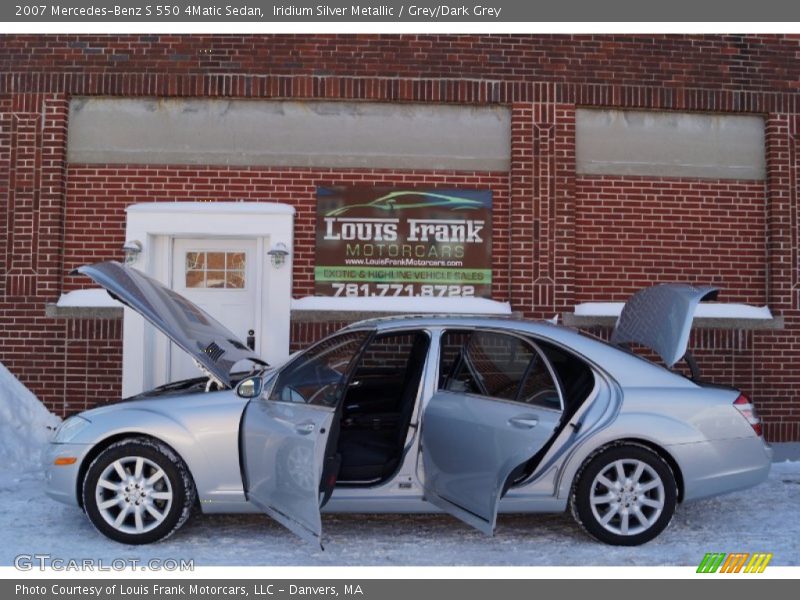 Iridium Silver Metallic / Grey/Dark Grey 2007 Mercedes-Benz S 550 4Matic Sedan
