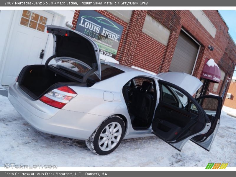 Iridium Silver Metallic / Grey/Dark Grey 2007 Mercedes-Benz S 550 4Matic Sedan