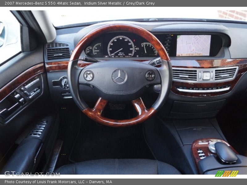 Iridium Silver Metallic / Grey/Dark Grey 2007 Mercedes-Benz S 550 4Matic Sedan