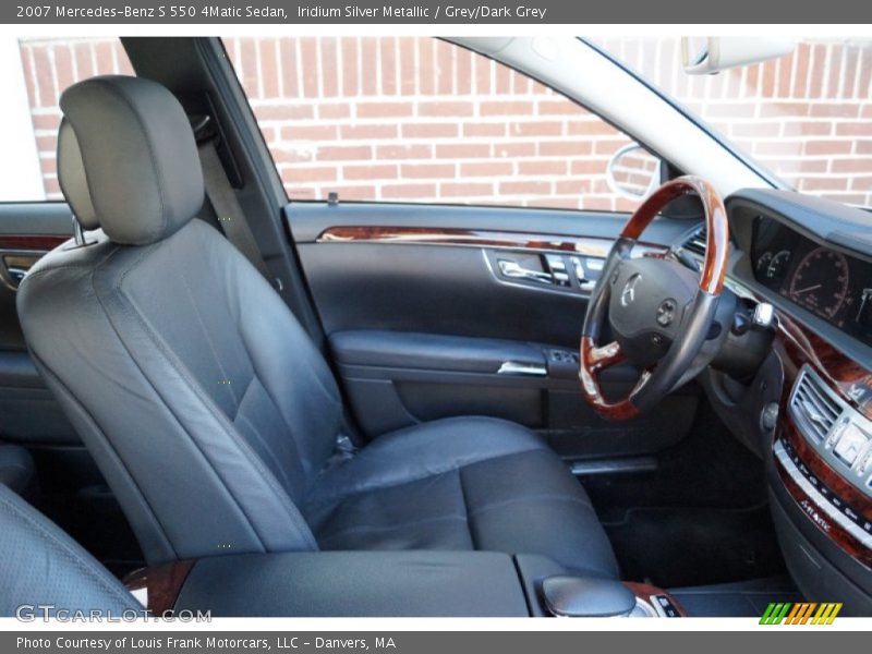 Iridium Silver Metallic / Grey/Dark Grey 2007 Mercedes-Benz S 550 4Matic Sedan