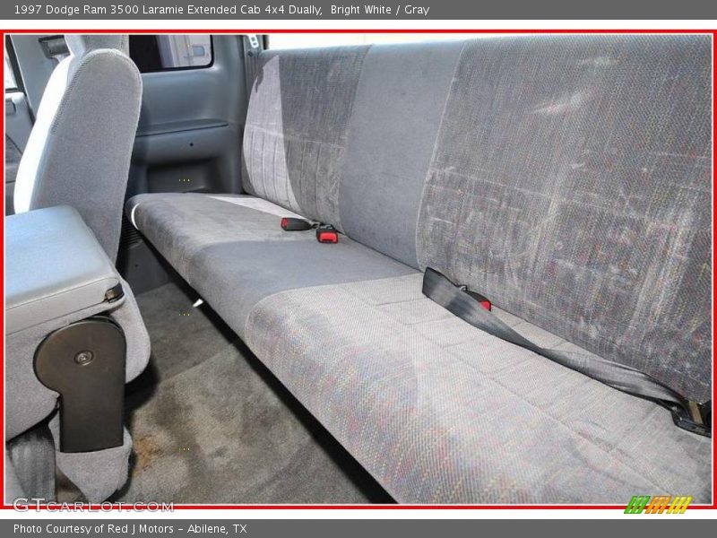 Bright White / Gray 1997 Dodge Ram 3500 Laramie Extended Cab 4x4 Dually