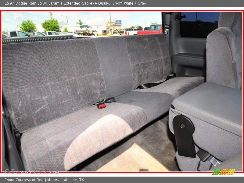 Bright White / Gray 1997 Dodge Ram 3500 Laramie Extended Cab 4x4 Dually