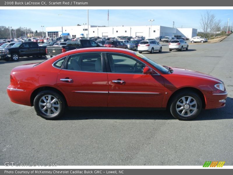 Scarlett Red / Titanium 2008 Buick LaCrosse CX
