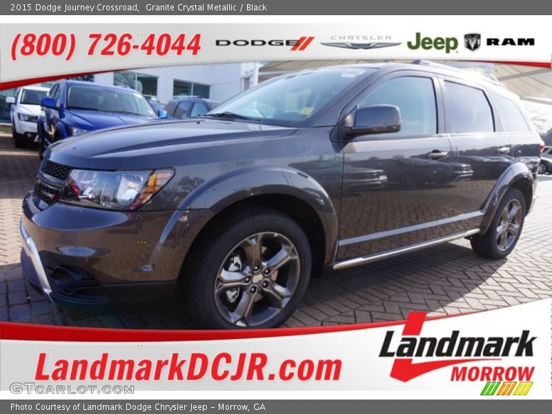 Granite Crystal Metallic / Black 2015 Dodge Journey Crossroad