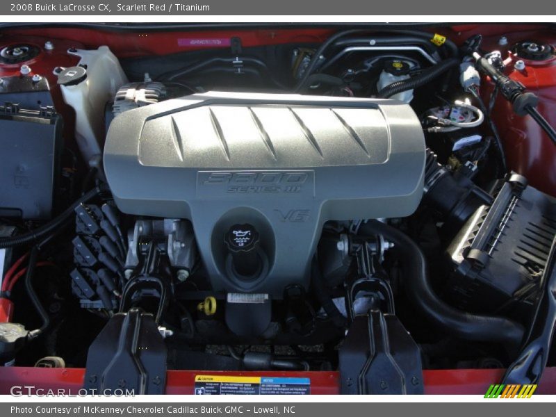  2008 LaCrosse CX Engine - 3.8 Liter OHV 12-Valve 3800 Series III V6