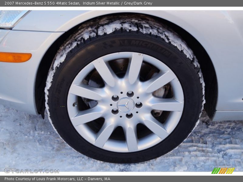Iridium Silver Metallic / Grey/Dark Grey 2007 Mercedes-Benz S 550 4Matic Sedan