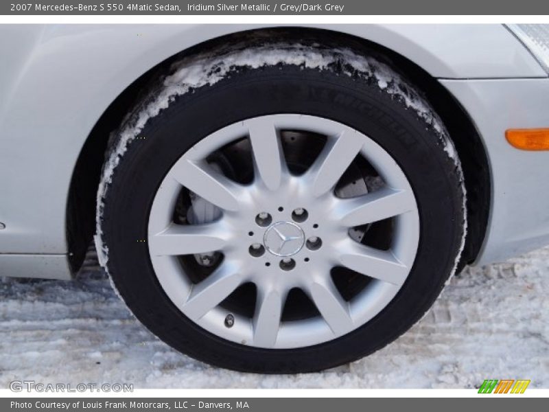 Iridium Silver Metallic / Grey/Dark Grey 2007 Mercedes-Benz S 550 4Matic Sedan