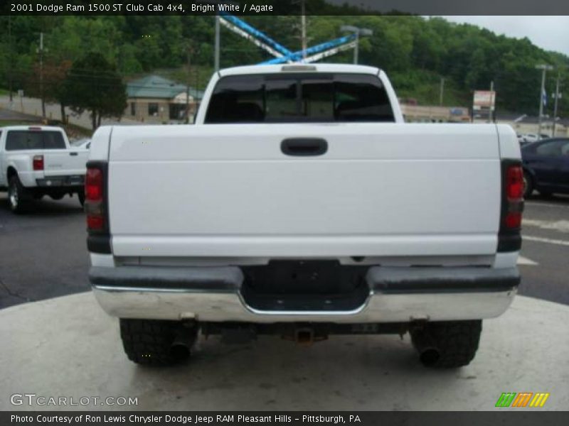 Bright White / Agate 2001 Dodge Ram 1500 ST Club Cab 4x4