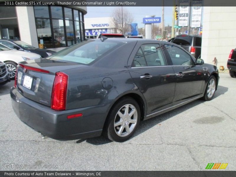Thunder Gray ChromaFlair / Light Gray/Ebony 2011 Cadillac STS V6 Luxury
