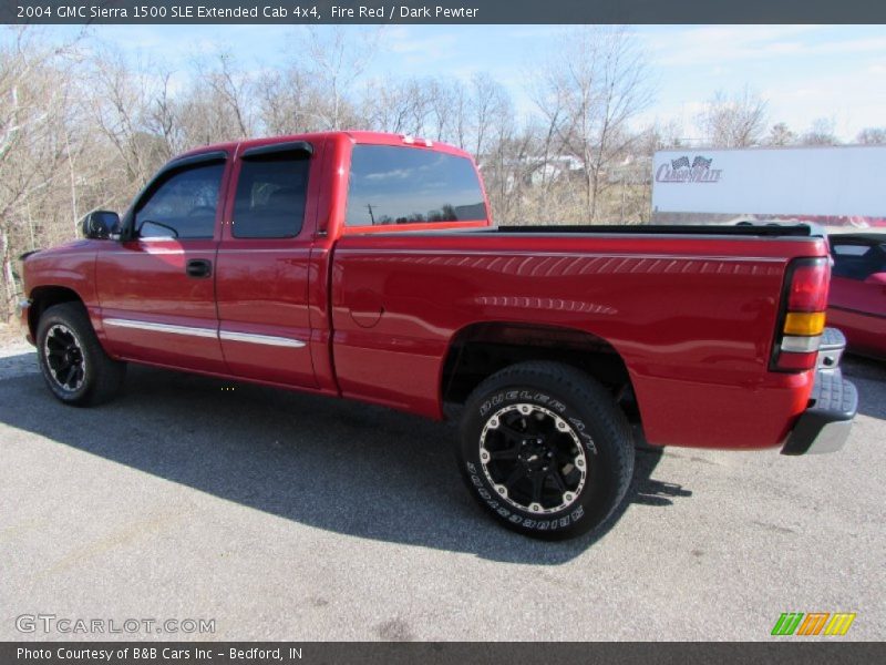 Fire Red / Dark Pewter 2004 GMC Sierra 1500 SLE Extended Cab 4x4