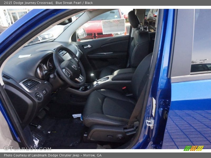 Blue Streak Pearl / Black 2015 Dodge Journey Crossroad