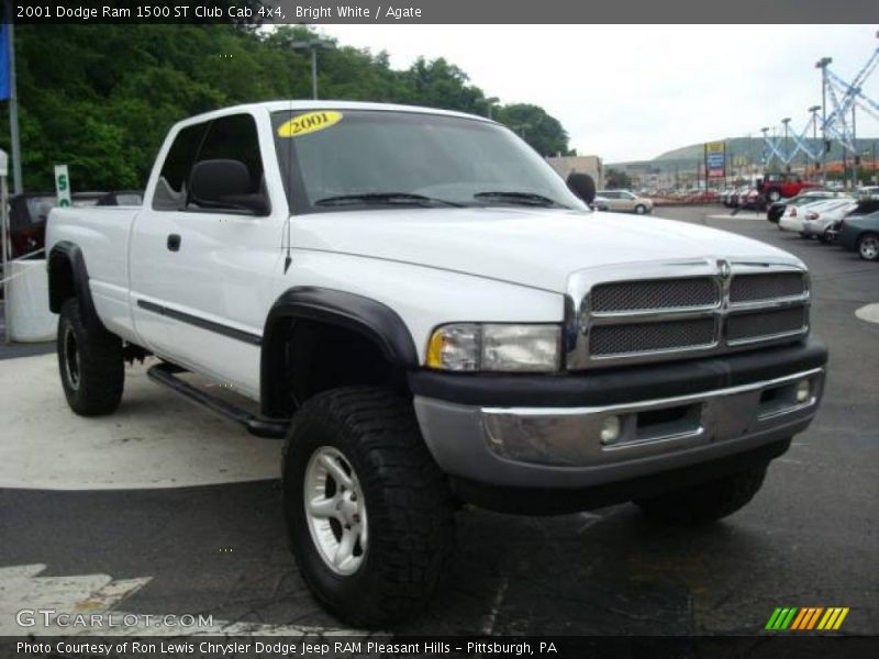 Bright White / Agate 2001 Dodge Ram 1500 ST Club Cab 4x4