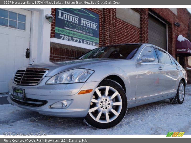 Iridium Silver Metallic / Grey/Dark Grey 2007 Mercedes-Benz S 550 4Matic Sedan