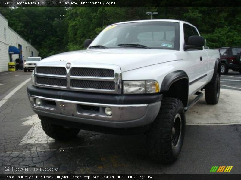 Bright White / Agate 2001 Dodge Ram 1500 ST Club Cab 4x4