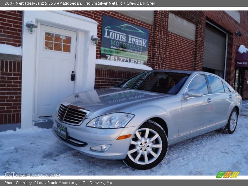 Iridium Silver Metallic / Grey/Dark Grey 2007 Mercedes-Benz S 550 4Matic Sedan