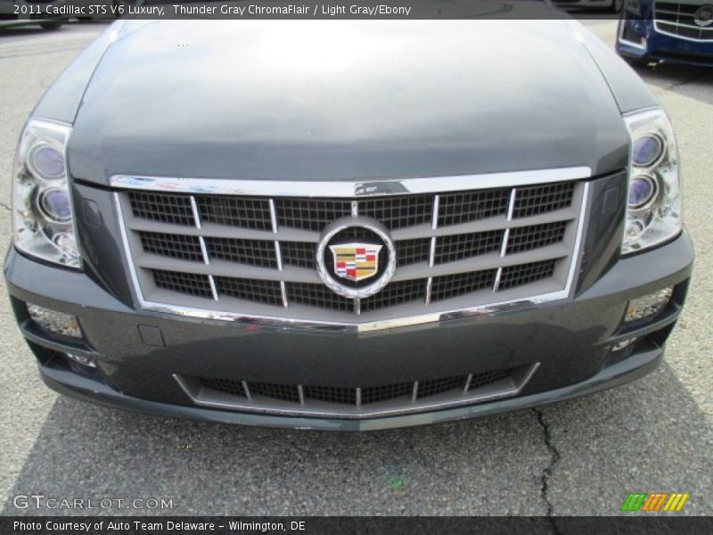 Thunder Gray ChromaFlair / Light Gray/Ebony 2011 Cadillac STS V6 Luxury