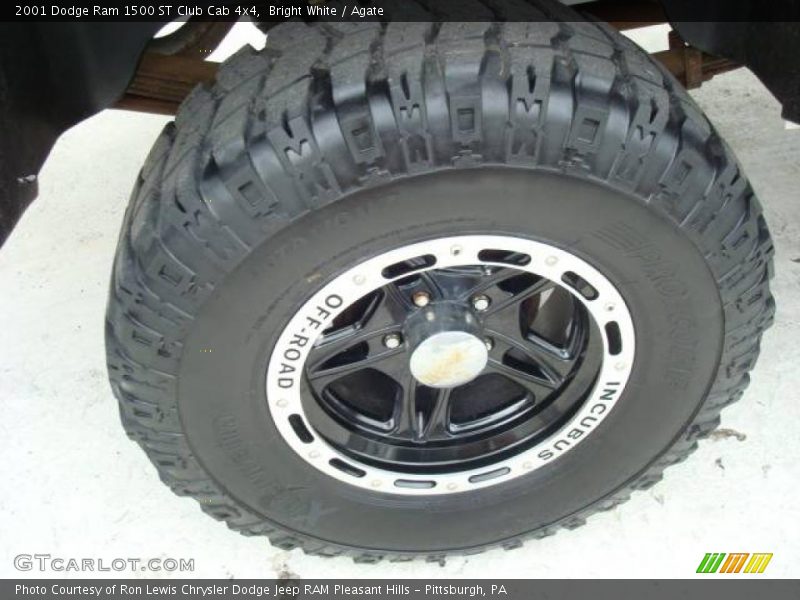 Bright White / Agate 2001 Dodge Ram 1500 ST Club Cab 4x4
