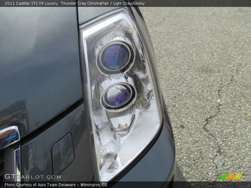 Thunder Gray ChromaFlair / Light Gray/Ebony 2011 Cadillac STS V6 Luxury