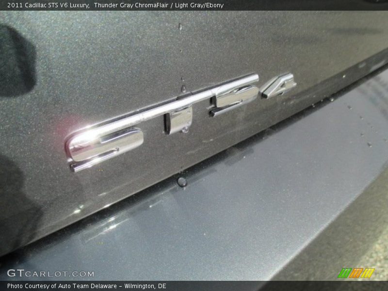 Thunder Gray ChromaFlair / Light Gray/Ebony 2011 Cadillac STS V6 Luxury