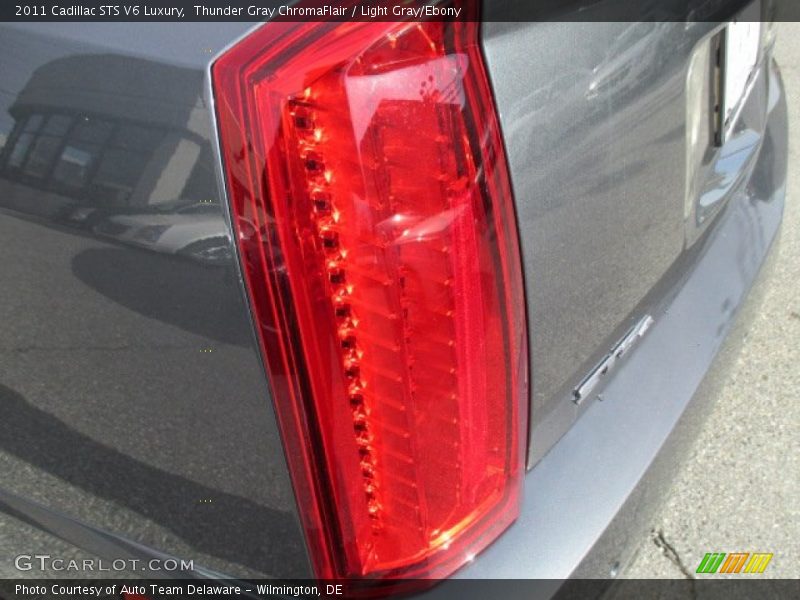 Thunder Gray ChromaFlair / Light Gray/Ebony 2011 Cadillac STS V6 Luxury