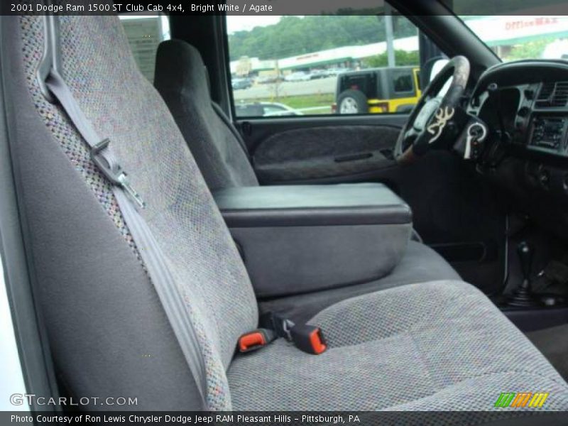 Bright White / Agate 2001 Dodge Ram 1500 ST Club Cab 4x4